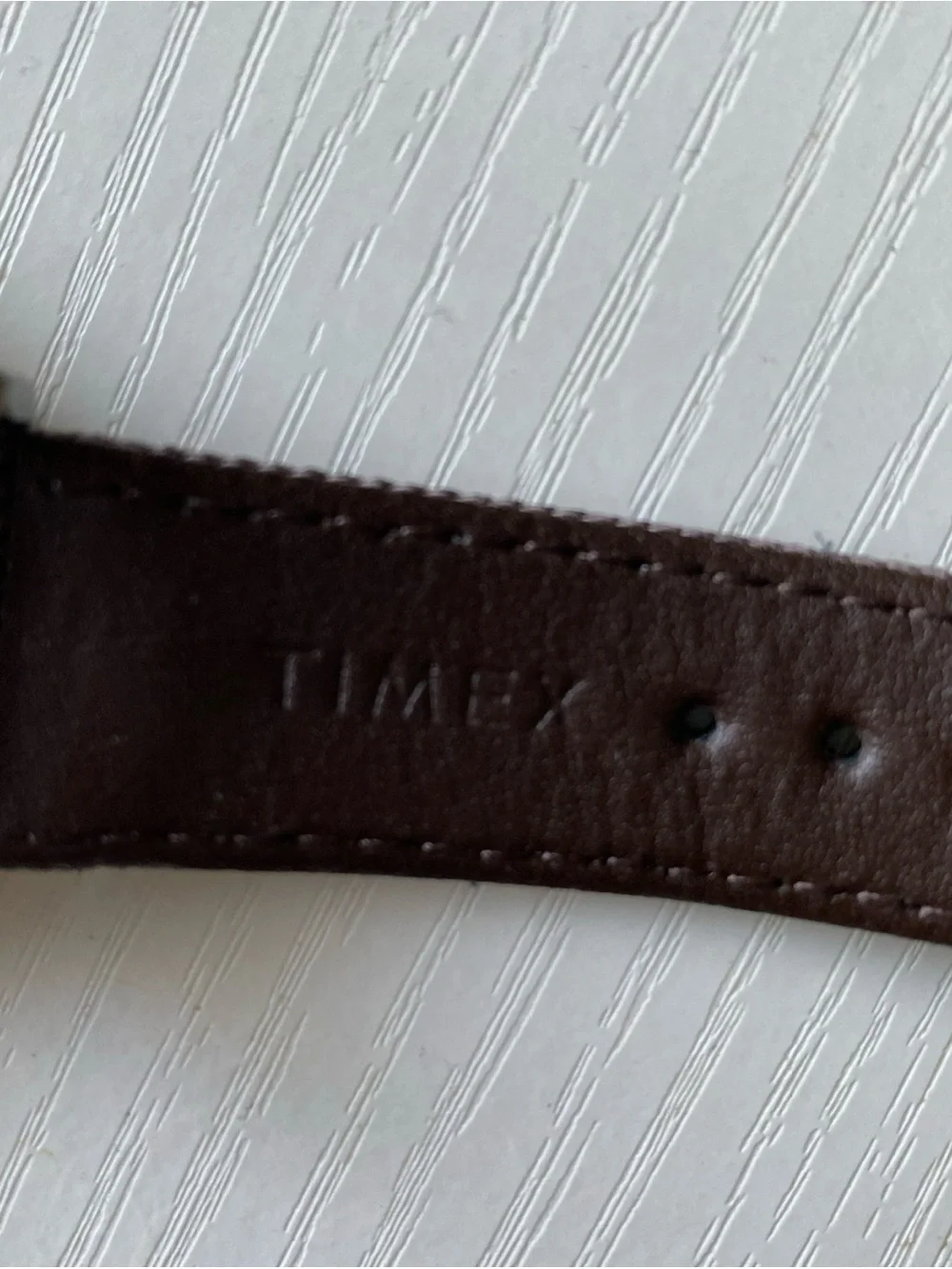 Timex Expedition Cream Dial Field Watch with Brown Strap